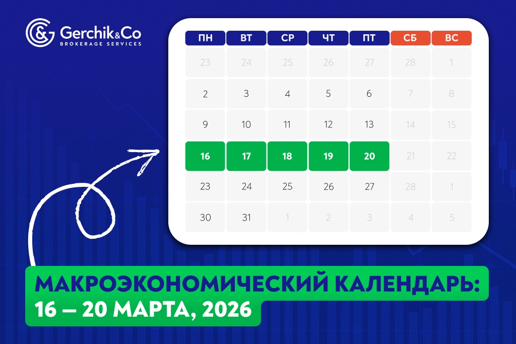 Макроэкономический календарь на 16 — 20 марта 2026 года
